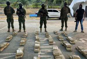 Fuerza de Tarea Conjunta Esmeraldas decomisaron 150 bloques de droga