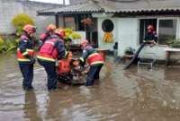 En Quito, este 28 de febrero del 2024, se produjeron inundaciones en varios sectores. 