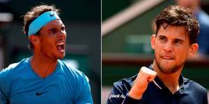 Rafael Nadal (izquierda) ha vencido a Thiem (derecha) en seis de sus nueve enfrentamientos.