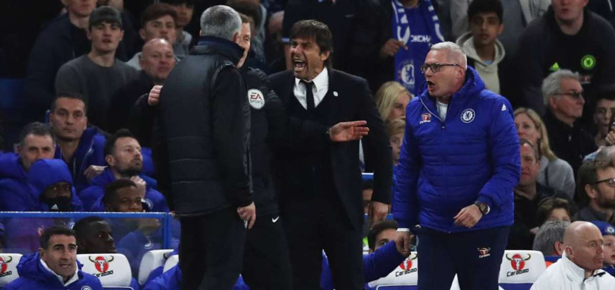 Conte y 'Mou' discutieron por una infracci&oacute;n que cometi&oacute; el 'To&ntilde;o'