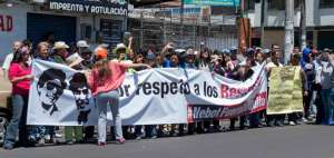 Manifestantes rechazaron mitin del PSC