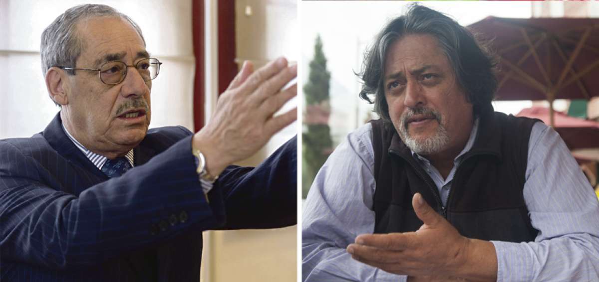 Camilo Restrepo (izquierda) restringi&oacute; el acceso a la CCE para &ldquo;evitar una toma&rdquo; forzada. Francisco Ord&oacute;&ntilde;ez habl&oacute; de un &ldquo;secuestro&rdquo; en su oficina, en la que trabaja con 14 personas.