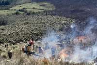 En redes sociales se han compartido imágenes y videos de lo que ocurre en la Reserva Ecológica El Ángel , en Carchi.