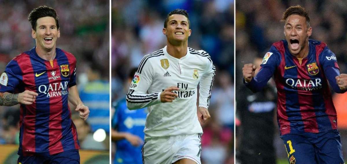 Lionel Messi (izq.), Cristiano Ronaldo (centro) y Neymar fueron los tres mejores jugadores del planeta en 2015, seg&uacute;n la FIFA. Pero solo uno se llevar&aacute; el trofeo.