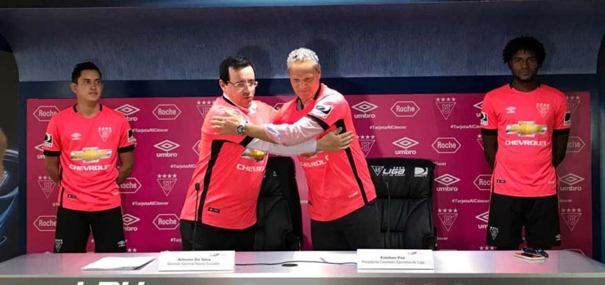 Liga de Quito promueve  la lucha contra el c&aacute;ncer