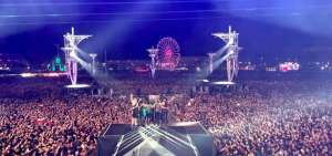  La banda alemana en el cierre de su show en el festival Rock in Rio. En Ecuador esperaban convocar a unas 10 mil personas.
