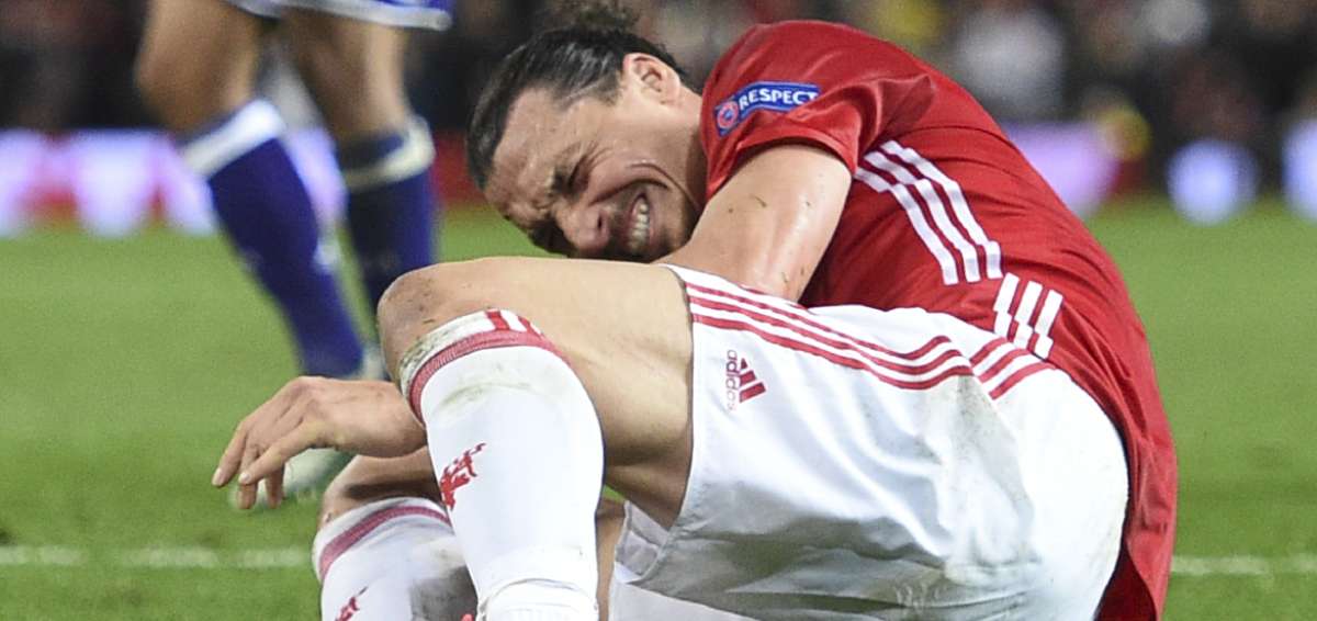 Ibrahimovic y Rojo sufren "da&ntilde;os severos en los ligamentos" de la rodilla