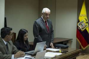 El fiscal Galo Chiriboga present&oacute; la argumentaci&oacute;n para vincular a otra persona en el caso. Foto: Andr&eacute;s Darquea / EL TEL&Eacute;GRAFO