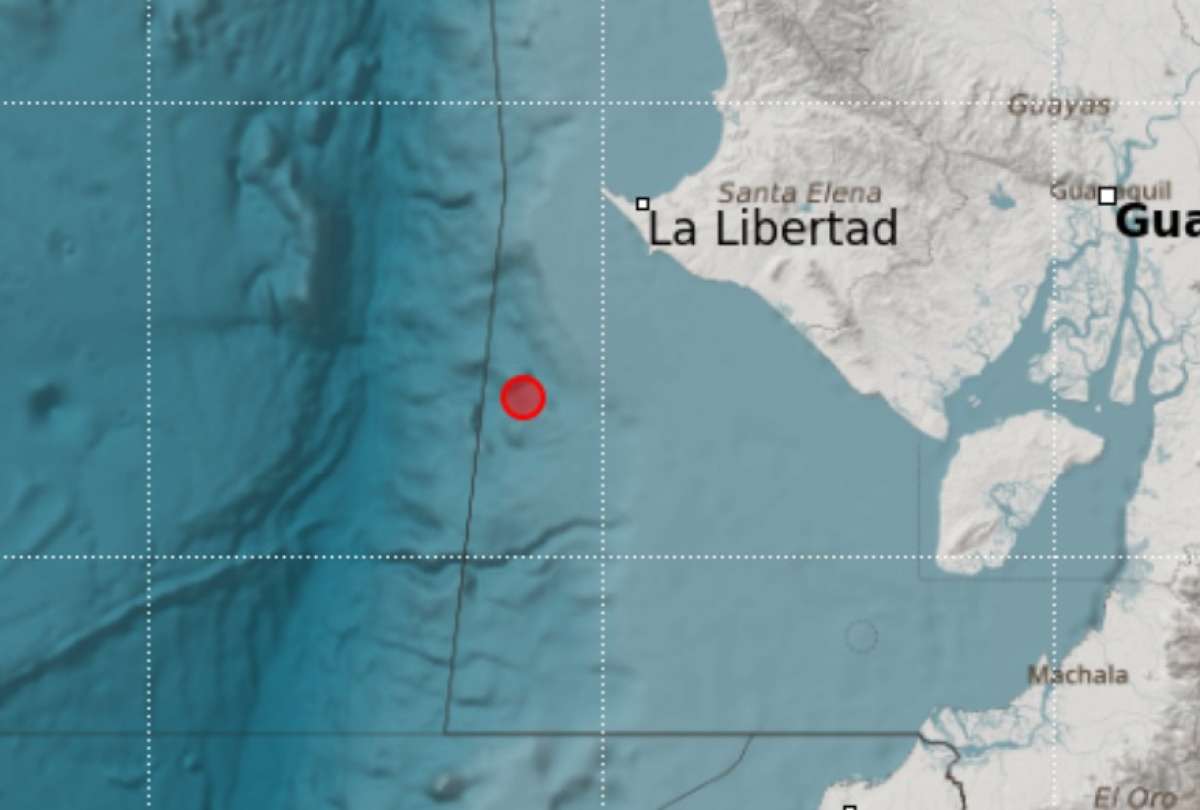 Un sismo se registró en la localidad de Salinas, Santa Elena
