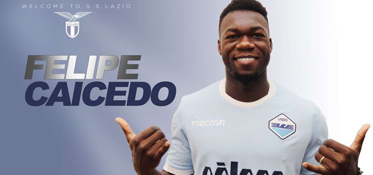 Con esta imagen Lazio anunci&oacute; en sus redes sociales la vinculaci&oacute;n del delantero ecuatoriano de 28 a&ntilde;os.  