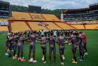 Barcelona viajó a Chile para jugar la Copa Libertadores