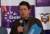 El ministro Francisco Jiménez respondió al comunicado con acusaciones hacia el Gobierno de la Conaie.