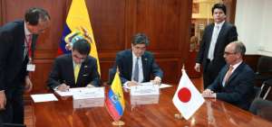 El acuerdo fue rubricado este lunes 13 de agosto en Quito por el canciller de Jap&oacute;n, Taro Kono, y su hom&oacute;logo ecuatoriano, Jos&eacute; Valencia.