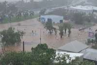 El ciclón generó inundaciones en varias zonas