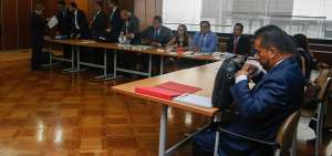 La audiencia de formulaci&oacute;n de cargos por el caso Singue, contra 10 personas, se cumpli&oacute; este mi&eacute;rcoles 13 de marzo a doble jornada en la Corte Nacional de Justicia, en Quito.
