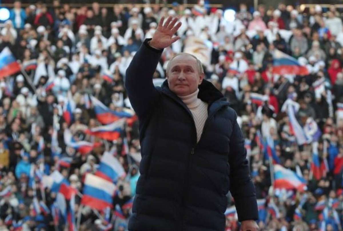 Vlaidmir Putin, presidente de Rusia, durante el acto inaugural del Mundial Rusia 2018