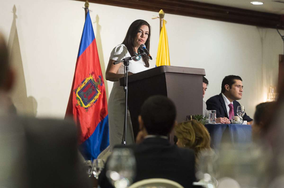 Nathalie Cely, ministra Coordinadora de la Producci&oacute;n, Empleo y Competitividad