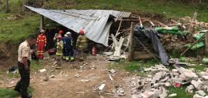 El lugar qued&oacute; destruido por la fuerza del estallido.