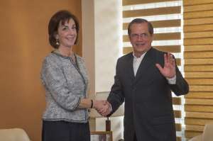 Jacobson se reuni&oacute; con el canciller Ricardo Pati&ntilde;o y otros funcionarios. Foto: Fernando Sandoval / El Tel&eacute;grafo 