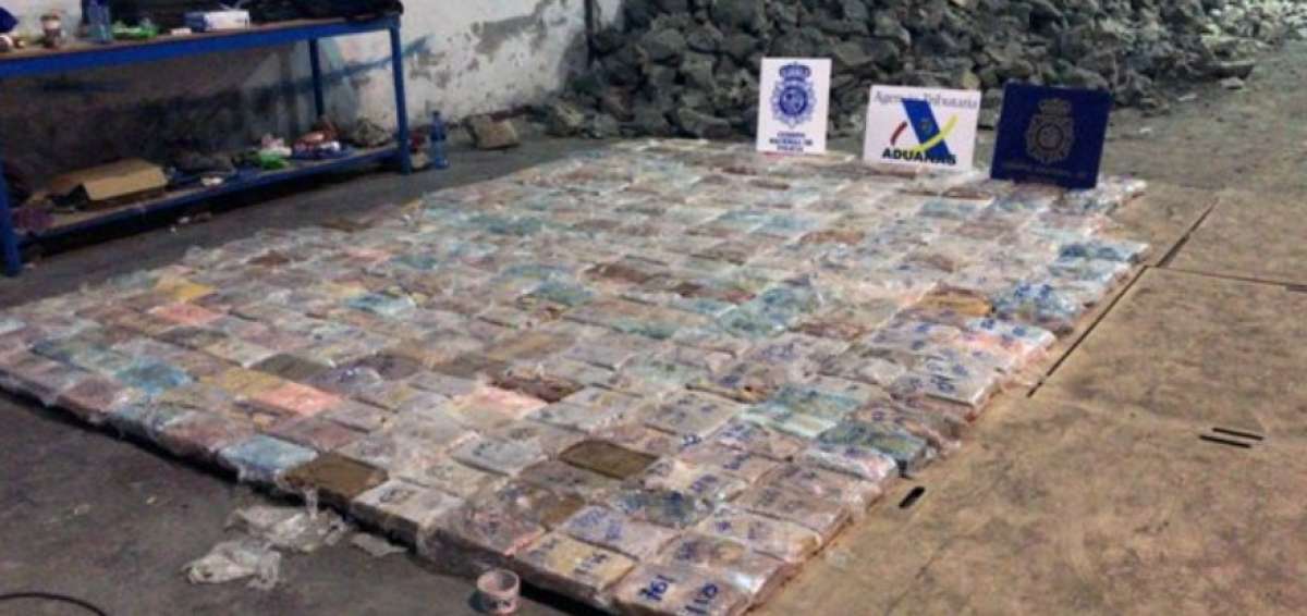 En total fueron hallados 785 paquetes, cada uno con m&aacute;s de un kilo de droga.