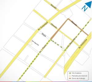 Conozca la ruta del Trole que ser&aacute; modificada desde el pr&oacute;ximo lunes. Foto: Cortes&iacute;a