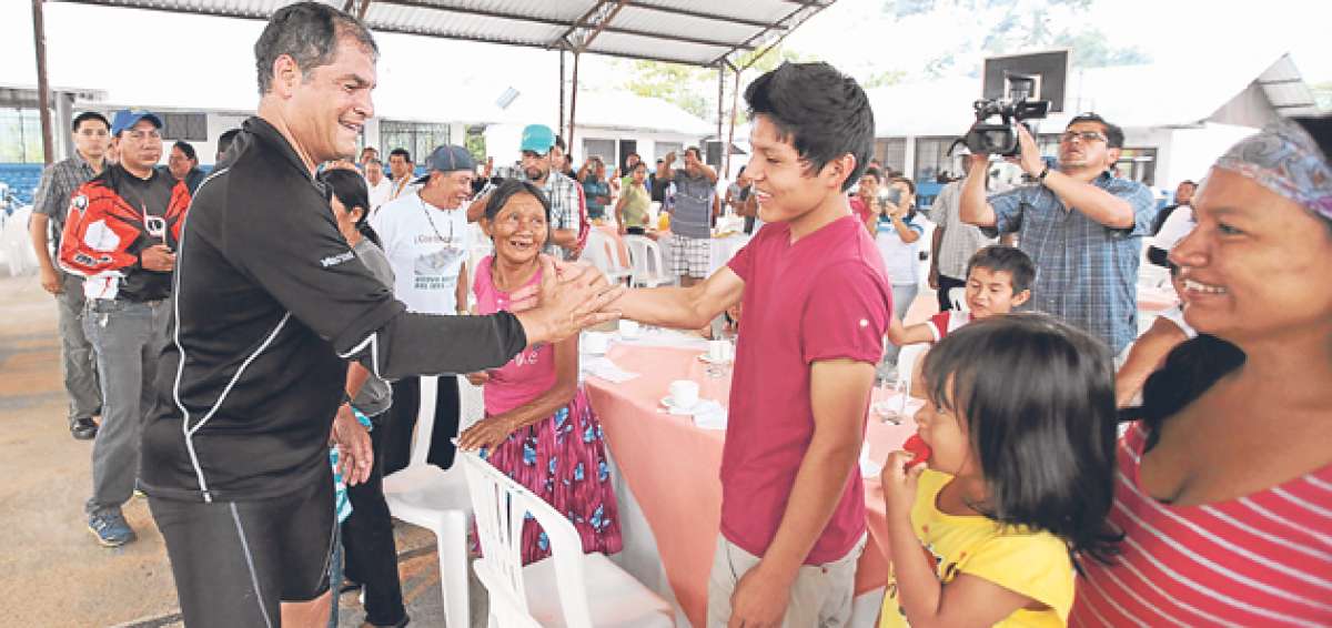 El presidente Rafael Correa anunci&oacute; que 2015 es el a&ntilde;o de lucha contra la erradicaci&oacute;n de la muerte materna en Ecuador. Foto: Cortes&iacute;a de la Presidencia.
