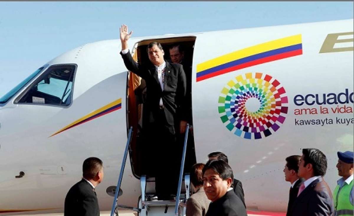 El presidente ecuatoriano viajar&aacute; a Espa&ntilde;a con motivo de su nombramiento como doctor honoris causa de la Universidad de Barcelona. Foto: Archivo / Presidencia 