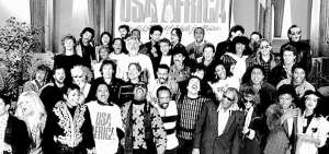 Artistas graban la canci&oacute;n "We are the world"