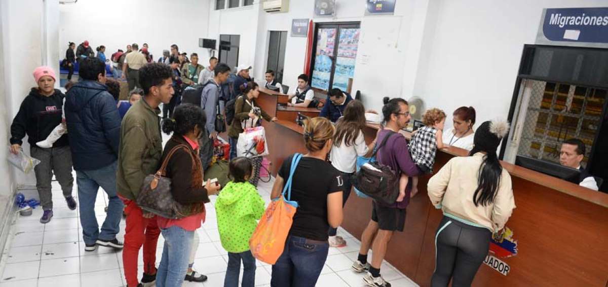 Aunque hubo congesti&oacute;n en el Cebaf, el n&uacute;mero de venezolanos fue menor al esperado.