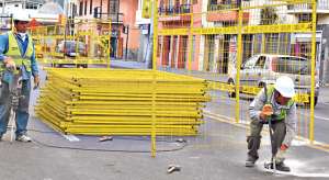 A los frentes de trabajo de la av. Las Am&eacute;ricas, Espa&ntilde;a, Gran Colombia y Lamar se sum&oacute; un nuevo tramo en la av. Huayna C&aacute;pac. Foto: Diana Vera/ El Tel&eacute;grafo