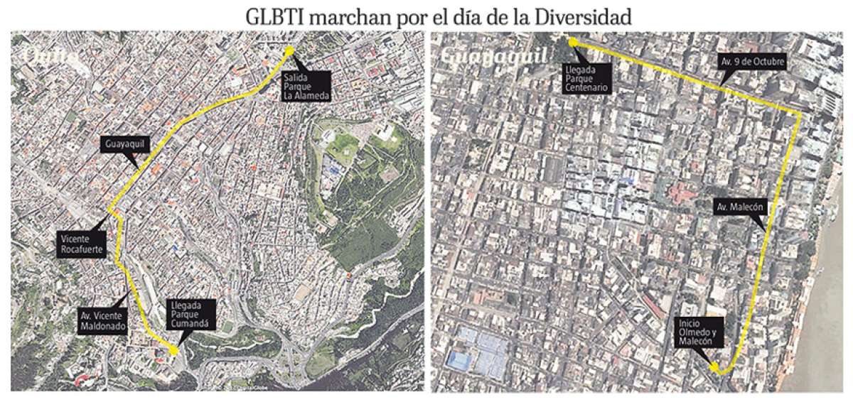 Dos desfiles LGBTI se realizar&aacute;n por las calles de Quito y Guayaquil