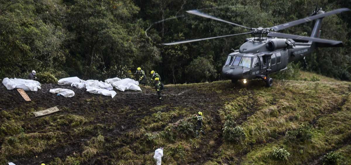 Avi&oacute;n que se accident&oacute; en Colombia llevaba 77 pasajeros
