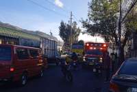 AMT reporta un siniestro de tránsito en la avenida Mariscal Sucre