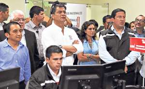 El sistema ECU-911, ubicado en Lago Agrio, permitir&aacute; luchar contra el tr&aacute;fico de drogas y combustible en la frontera norte. Foto: Cortes&iacute;a / Presidencia de la Rep&uacute;blica