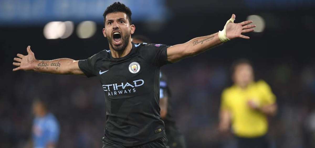 Ag&uuml;ero fija nuevo r&eacute;cord de goles (178) de la historia del M&aacute;nchester City