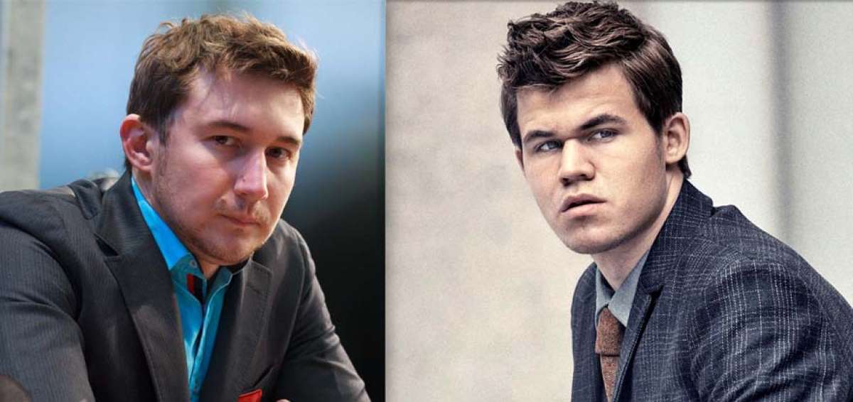 Magnus Carlsen (izq.) y Serguei Kariakin se enfrentar&aacute;n en Nueva York