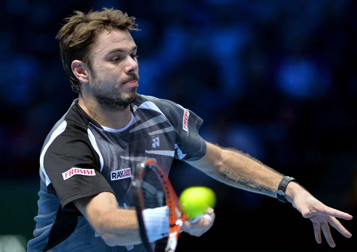 Stanislas Wawrinka comenz&oacute; de buena manera su participaci&oacute;n en el torneo de Maestros en Londres. Foto: AFP