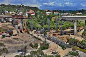 El puente sobre el r&iacute;o San Pedro, es parte de la Fase II de la Ruta Viva, ser&iacute;a entregado durante la primera semana de mayo. Foto: Santiago Aguirre |  El Tel&eacute;grafo