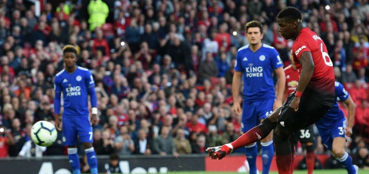 Pogba lidera el triunfo del United ante el Leicester en estreno de la Premier