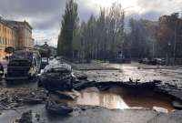 Múltiple bombardeo en Kiev y otras ciudades de Ucrania a plena hora del día