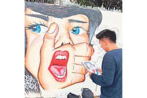 100 grafiteros dibujan por la equidad (Galer&iacute;a)