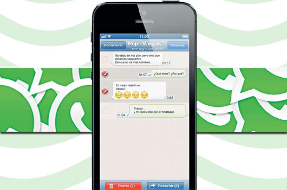 &lsquo;Terminamos por &lsquo;WhatsApp&rsquo;