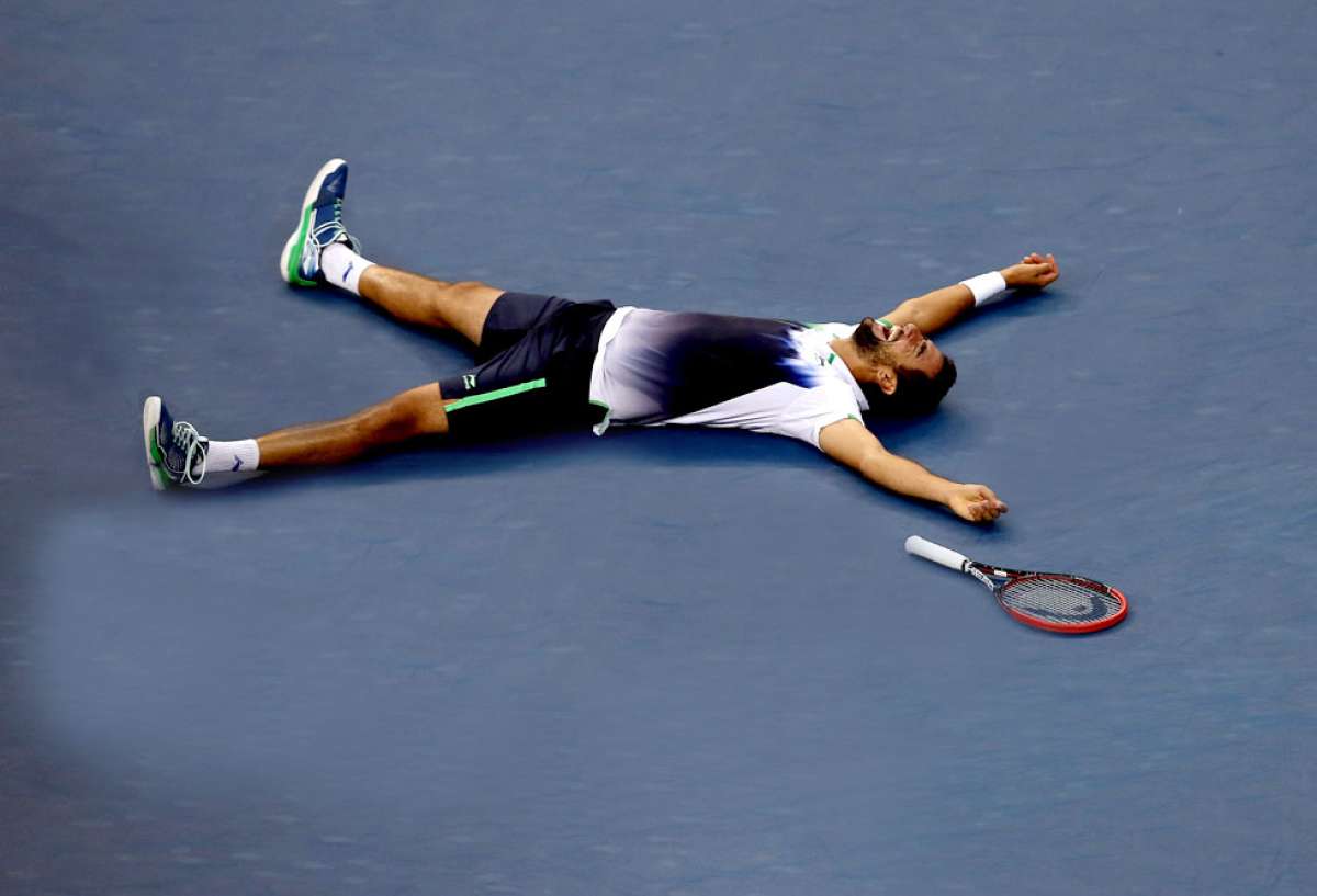 Por primera vez un tenista croata se impone en el torneo de Flushing Meadows. Marin Cilic (foto)derrot&oacute; a Kei Nishikori en tres sets corridos. Foto: Agencia AFP