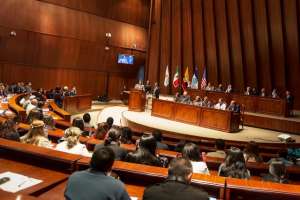 La asamble&iacute;sta Mar&iacute;a Jos&eacute; Carri&oacute;n destac&oacute; los esfuerzos que se est&aacute; haciendo en el Ecuador en t&eacute;rminos de justicia como con la aprobaci&oacute;n del nuevo C&oacute;digo Integral Penal (COIP). Foto: Miguel Jim&eacute;nez / El Tel&eacute;grafo