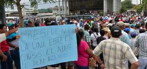 Los agricultores del Guayas indicaron ayer que las protestas continuar&aacute;n si no son atendidos por el MAG.