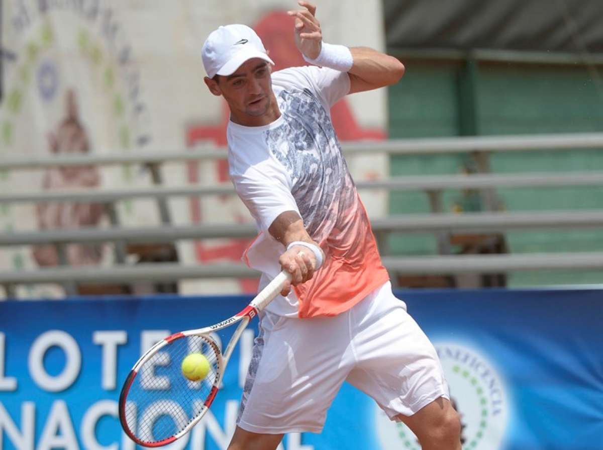 El argentino se mostr&oacute; s&oacute;lido en su juego, a pesar del sol que peg&oacute; en Guayaquil. Foto: Lylibeth Coloma / El Tel&eacute;grafo