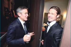 Brad Pitt y George Clooney  mantienen una estrecha amistad de muchos a&ntilde;os. 