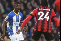 Moisés Caicedo volvió a jugar el fin de semana en la Premier League.