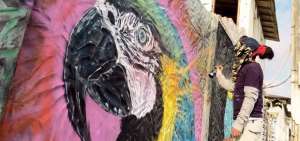 Los murales muy coloridos que ser&aacute;n pintados cerca del parque Las Vegas, de Portoviejo, ser&aacute;n trabajados por artistas nacionales y extranjeros.