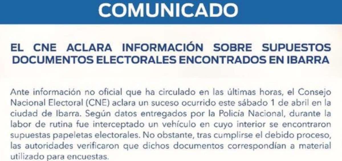 El CNE desmiente rumor de Andr&eacute;s P&aacute;ez